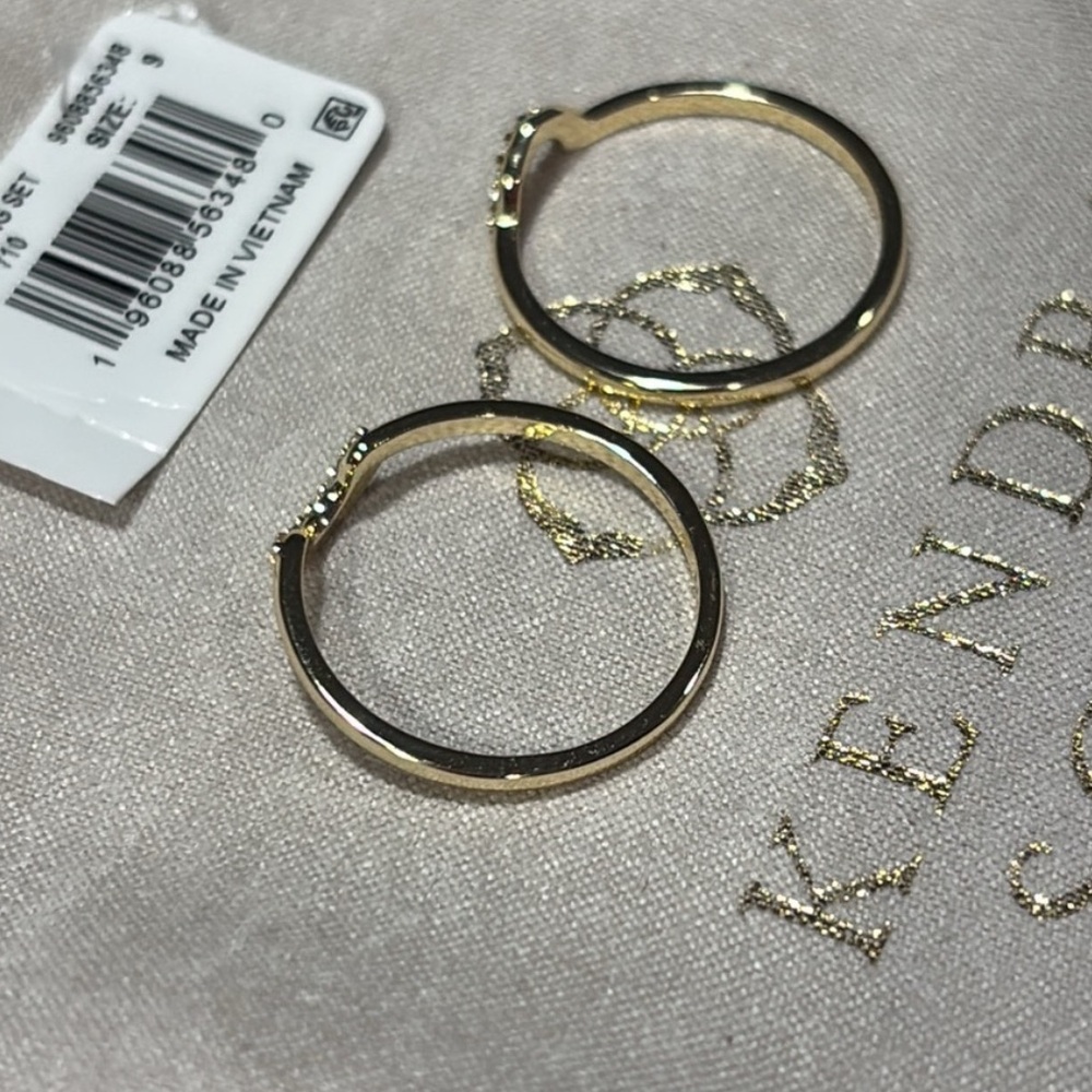 ✨FINAL HR TO BUY✨ NWT Kendra Scott Emilie Ring Kendra Scott Rings Gold Size 9 - Picture 8 of 9